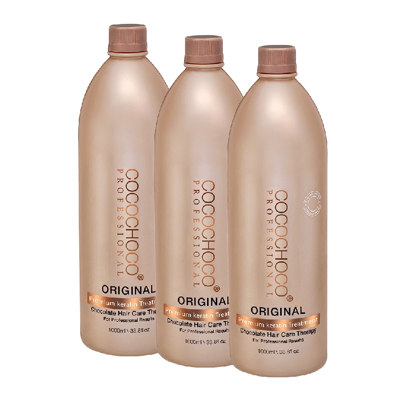 3xCOCOCHOCO Original Brazylijska kuracja keratynowa wygładzająco-odbudowująca