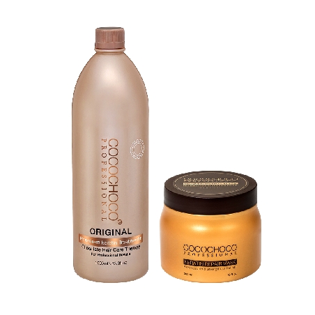 Cocochoco Original Kuracja keratynowa 1000ml + Cocochoco maska do włosów 500ml