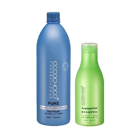 COCOCHOCO Pure Keratyna 1000ml  + Szampon do pielęgnacji 400ml/1000ml