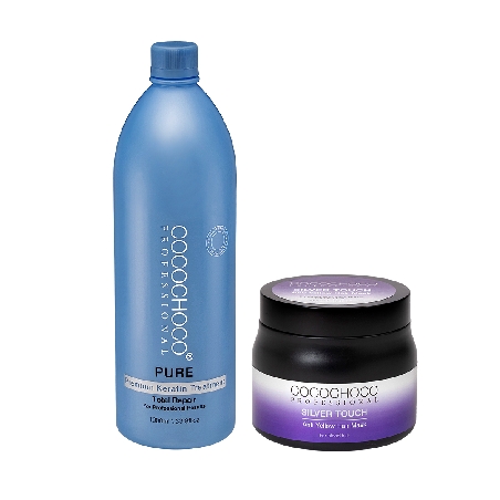 Cocochoco Kuracja keratynowa Pure 1000ml + maska Cocochoco 500ml-2